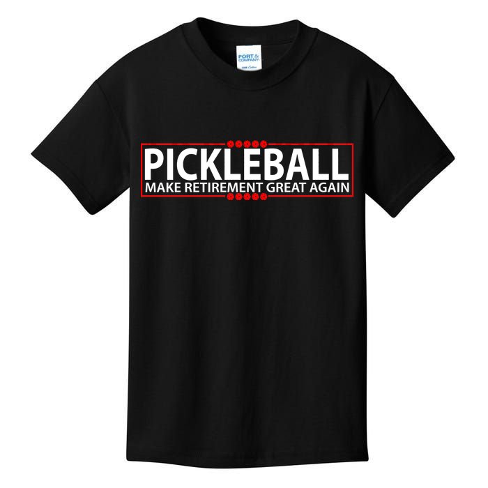 Pickleball Make Retirement Great Again Kids T-Shirt