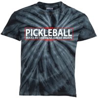 Pickleball Make Retirement Great Again Kids Tie-Dye T-Shirt