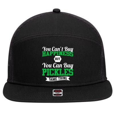 Pickles Are Happiness  7 Panel Mesh Trucker Snapback Hat
