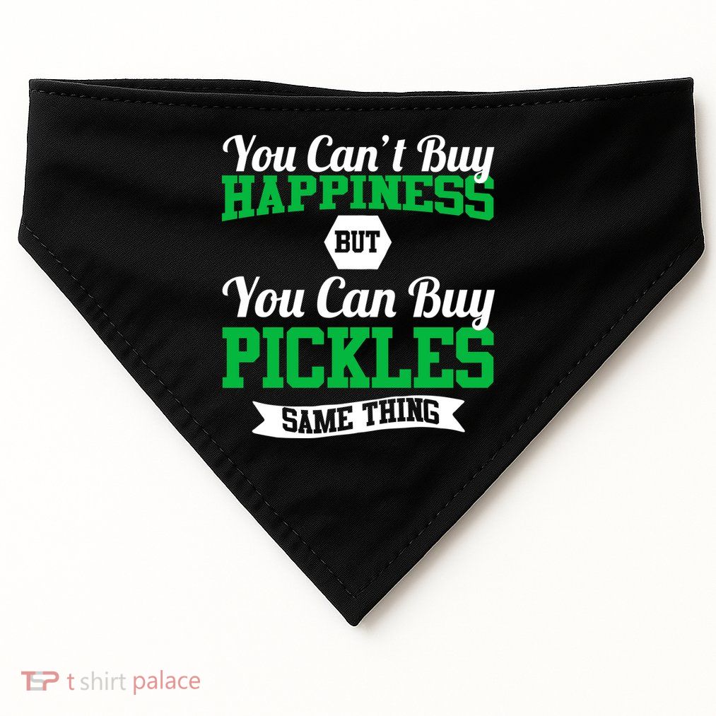 Pickles Are Happiness  USA-Made Doggie Bandana