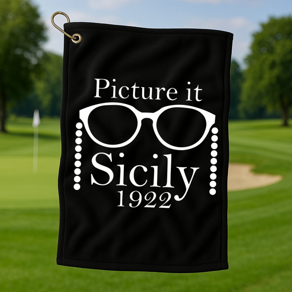 Picture It Sicily 1922 Golf Towel