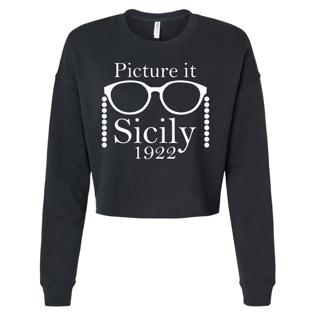 Picture It Sicily 1922 Cropped Pullover Crew