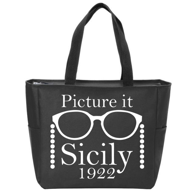 Picture It Sicily 1922 Zip Tote Bag
