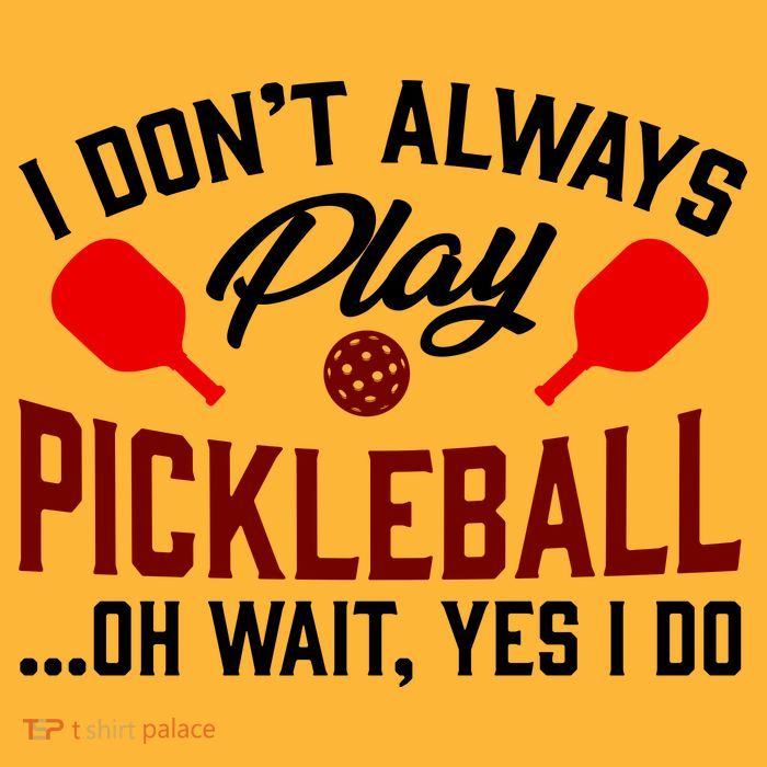 Pickleball I Don't Always Play LQT Pom Pom 12in Knit Beanie
