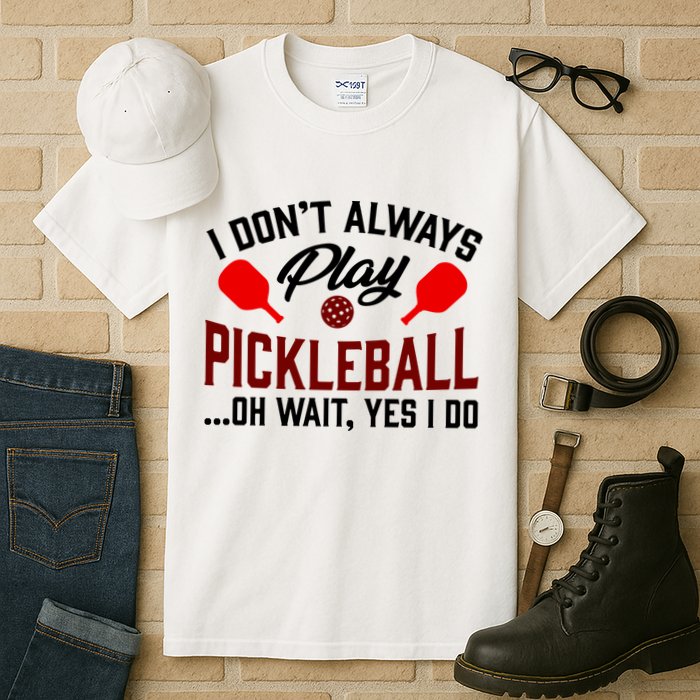 Pickleball I Don't Always Play LQT Tall T-Shirt