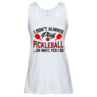 Pickleball I Don't Always Play LQT Ladies Essential Flowy Tank