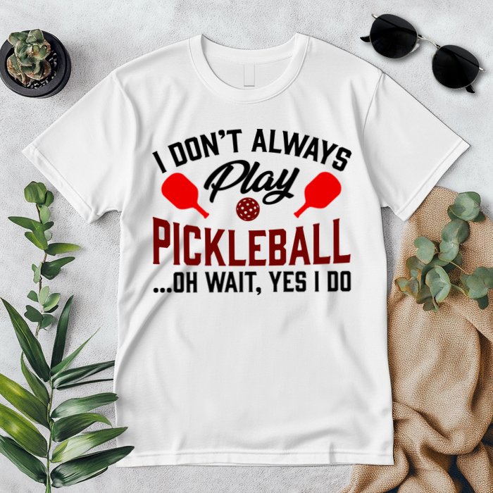 Pickleball I Don't Always Play LQT Premium T-Shirt