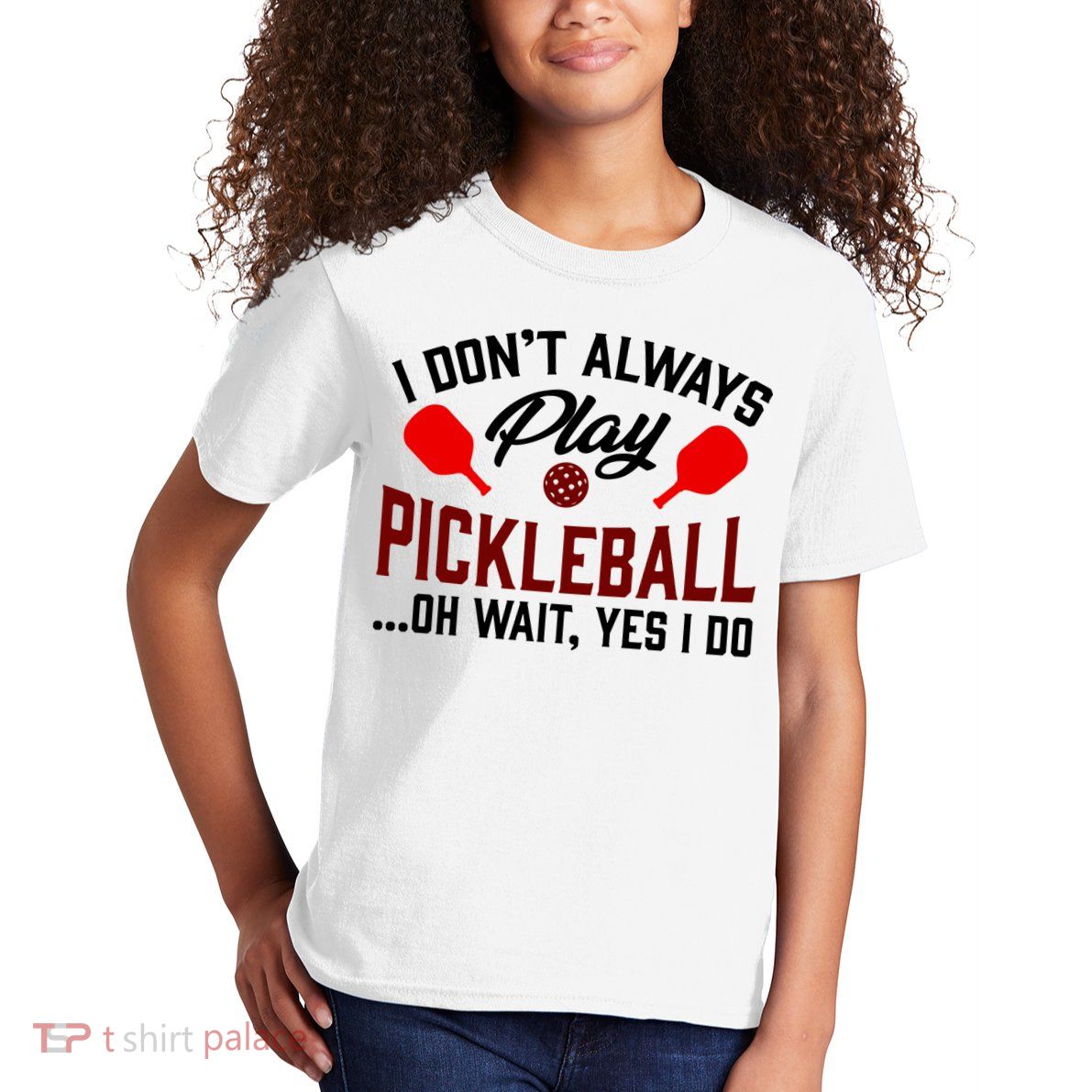 Pickleball I Don't Always Play LQT Kids T-Shirt