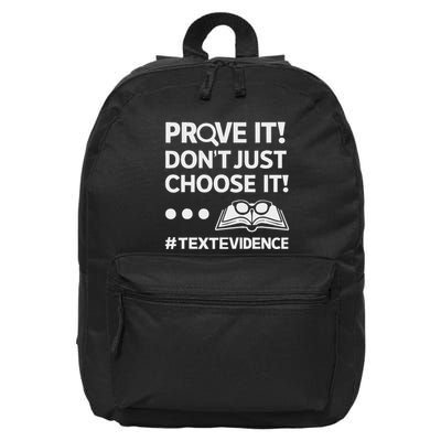 Prove It DonT Just Choose It Text Evidence Teacher 16 in Basic Backpack