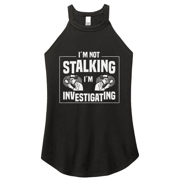 Private Investigation Detective Observation Investigator Women's Perfect Tri Rocker Tank