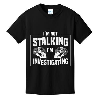 Private Investigation Detective Observation Investigator Kids T-Shirt
