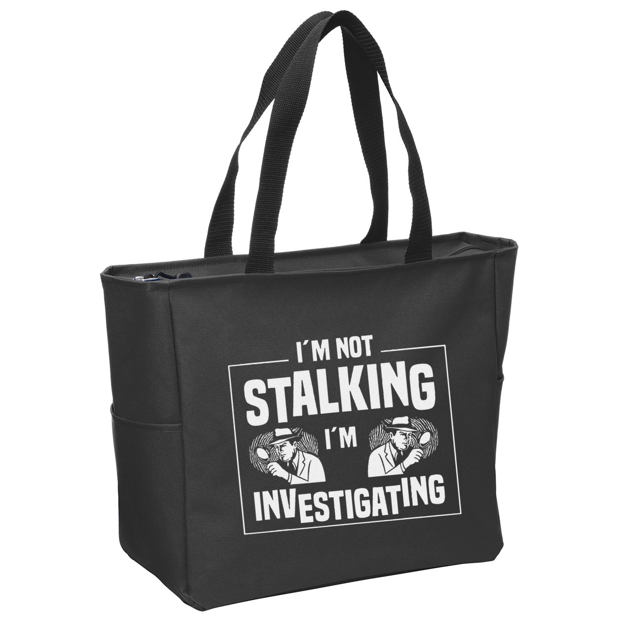 Private Investigation Detective Observation Investigator Zip Tote Bag