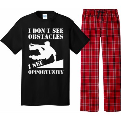 Parkour I Don't See Obstacles Free Running Parkour Pajama Set