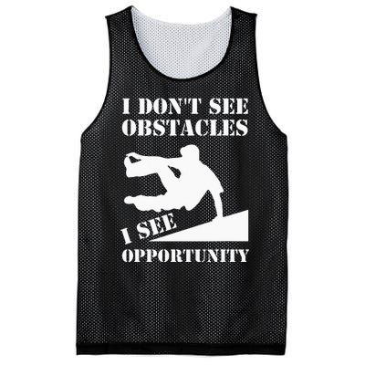 Parkour I Don't See Obstacles Free Running Parkour Mesh Reversible Basketball Jersey Tank