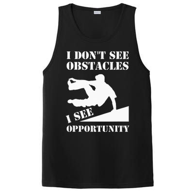 Parkour I Don't See Obstacles Free Running Parkour PosiCharge Competitor Tank