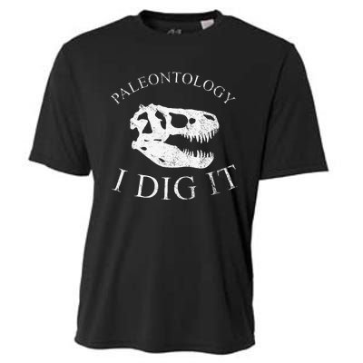 Paleontology I Dig It  TRex Skull Dinosaur Fossil  Cooling Performance Crew T-Shirt