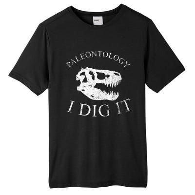 Paleontology I Dig It  TRex Skull Dinosaur Fossil  Tall Fusion ChromaSoft Performance T-Shirt