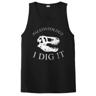 Paleontology I Dig It  TRex Skull Dinosaur Fossil  PosiCharge Competitor Tank