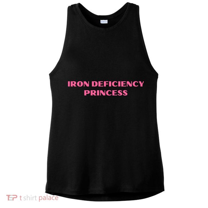Pink Iron Deficiency Princess Ladies PosiCharge Tri-Blend Wicking Tank