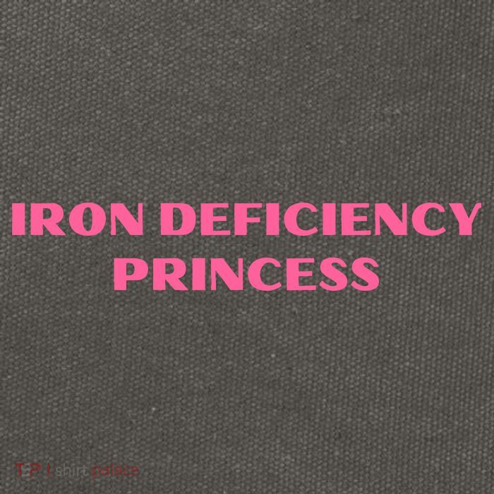 Pink Iron Deficiency Princess Cotton Canvas Backpack