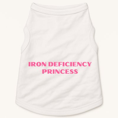Pink Iron Deficiency Princess Doggie Tank