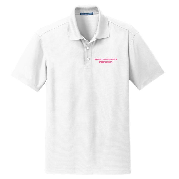 Pink Iron Deficiency Princess Dry Zone Grid Polo