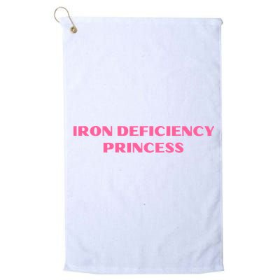Pink Iron Deficiency Princess Golf Towel