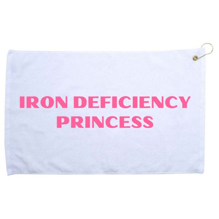 Pink Iron Deficiency Princess Grommeted Golf Towel