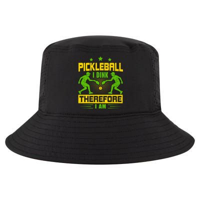 Pickleball I Dink Therefore I Am Cool Comfort Performance Bucket Hat