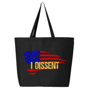 Patriotic I Dissent Vote Democracy Distressed Design 25L Jumbo Tote