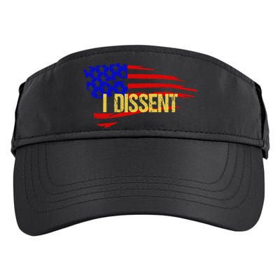 Patriotic I Dissent Vote Democracy Distressed Design Adult Drive Performance Visor