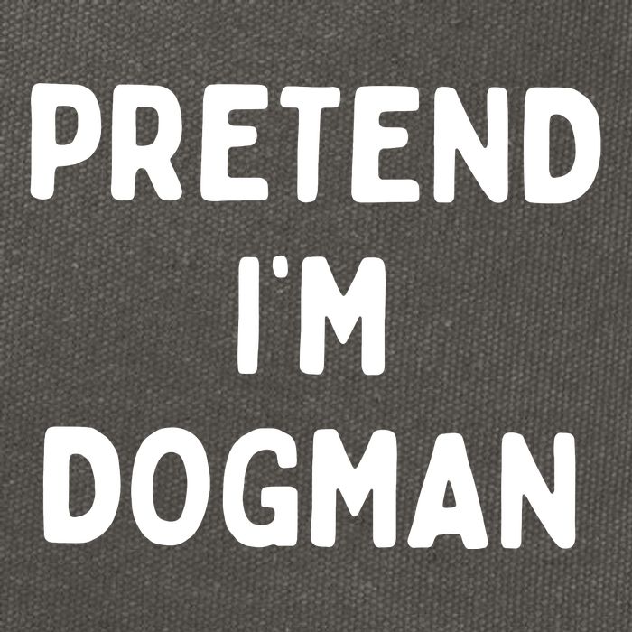 Pretend Im Dogman Cotton Canvas Backpack