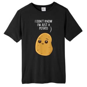 Potatoes I Dont Know Im Just A Potato Funny Gift Tall Fusion ChromaSoft Performance T-Shirt