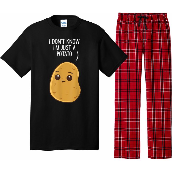 Potatoes I Dont Know Im Just A Potato Funny Gift Pajama Set