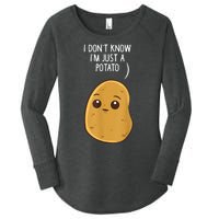 Potatoes I Dont Know Im Just A Potato Funny Gift Women's Perfect Tri Tunic Long Sleeve Shirt