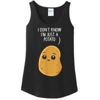 Potatoes I Dont Know Im Just A Potato Funny Gift Ladies Essential Tank