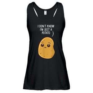 Potatoes I Dont Know Im Just A Potato Funny Gift Ladies Essential Flowy Tank