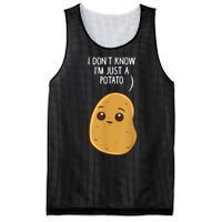 Potatoes I Dont Know Im Just A Potato Funny Gift Mesh Reversible Basketball Jersey Tank