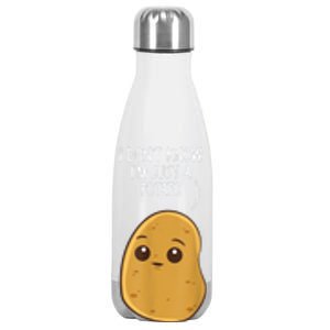 Potatoes I Dont Know Im Just A Potato Funny Gift Stainless Steel Insulated Water Bottle