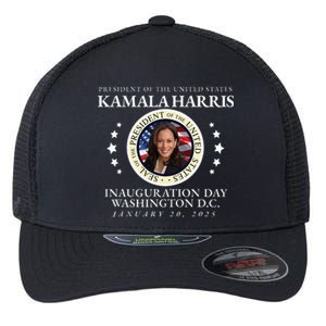 Presidential Inauguration Day President Kamala Harris Flexfit Unipanel Trucker Cap