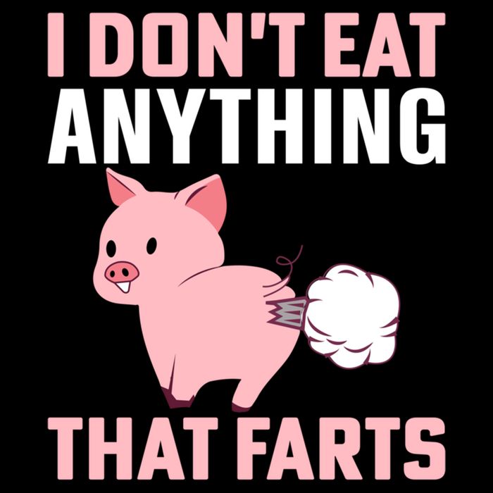 Pig I Don't Eat Anything That Farts Vegetarian Meaningful Gift Cooling Performance Crew T-Shirt