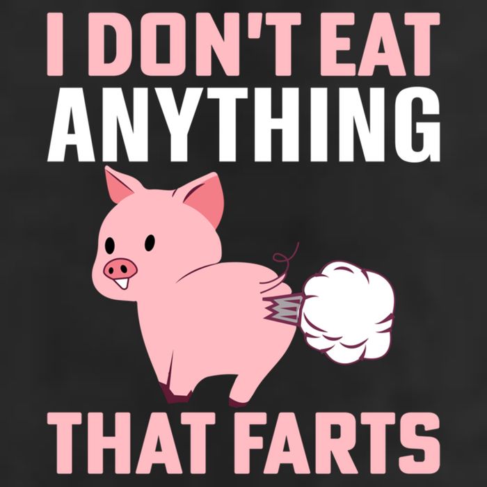 Pig I Don't Eat Anything That Farts Vegetarian Meaningful Gift Golf Towel