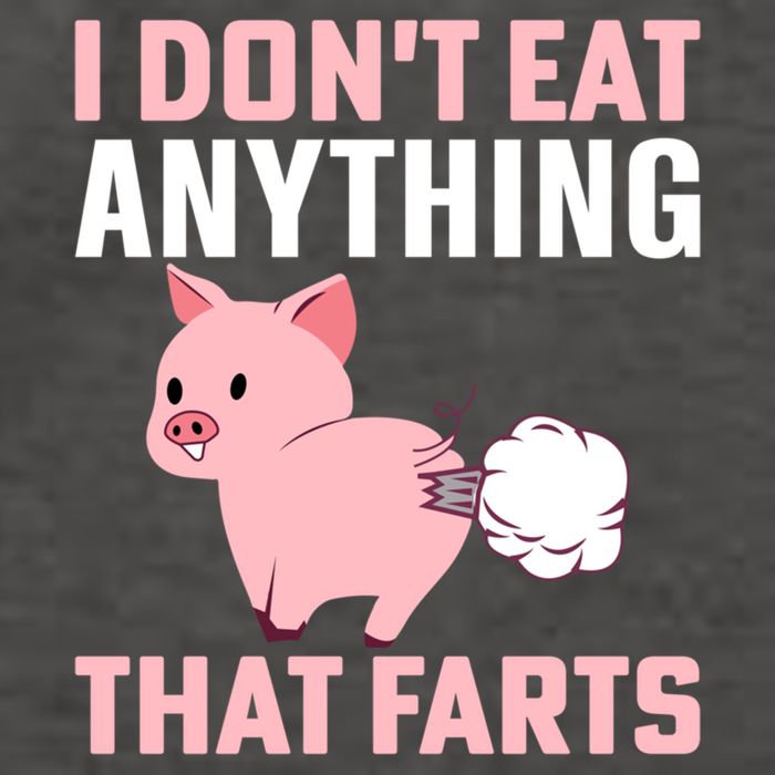 Pig I Don't Eat Anything That Farts Vegetarian Meaningful Gift Vector Backpack