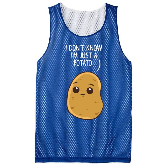 Potatoes I Dont Know Im Just A Potato Gift Mesh Reversible Basketball Jersey Tank