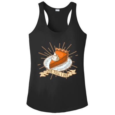 Pie Till I Die Ladies PosiCharge Competitor Racerback Tank