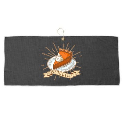 Pie Till I Die Large Microfiber Waffle Golf Towel