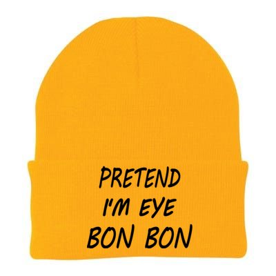 Pretend Im Eye Bon Bon Funny Bar Halloween Candy Costume Cool Gift Knit Cap Winter Beanie