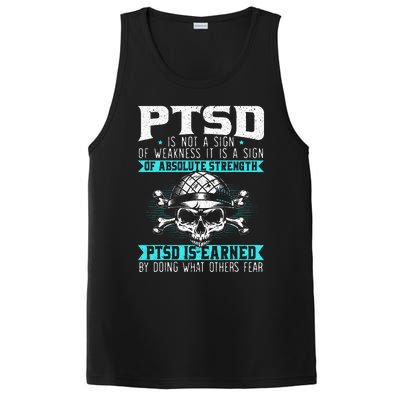 PTSD Is Earned By Doing What Others Fear Stress Disorder PosiCharge Competitor Tank