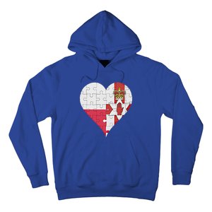 Polish Irish Flag Heart Funny Gift Hoodie