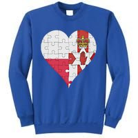 Polish Irish Flag Heart Funny Gift Sweatshirt